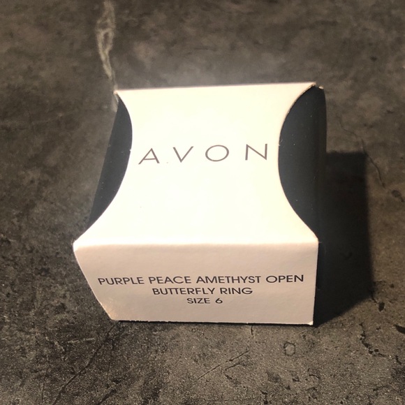 ✨ Purple Peace Amethyst Open Butterfly Ring 6 - Picture 4 of 5